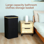 Bamboo Rim Laundry Hamper in Two Colours | StorageOZ