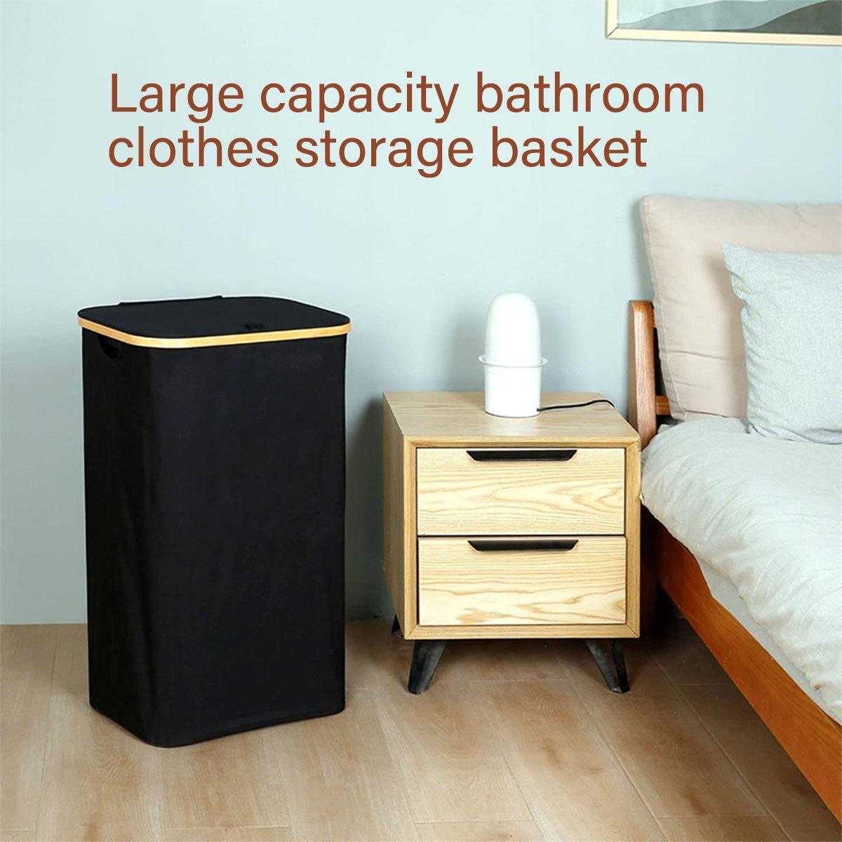 Bamboo Rim Laundry Hamper in Two Colours | StorageOZ