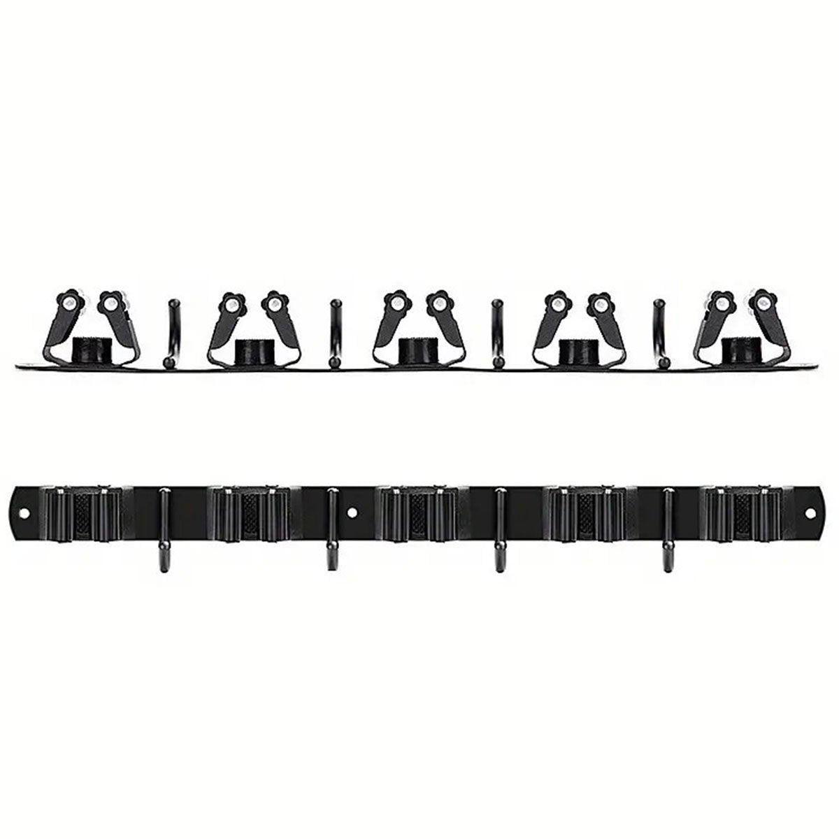 304 Steel Punch Free Mop Rack Two Colours | StorageOZ