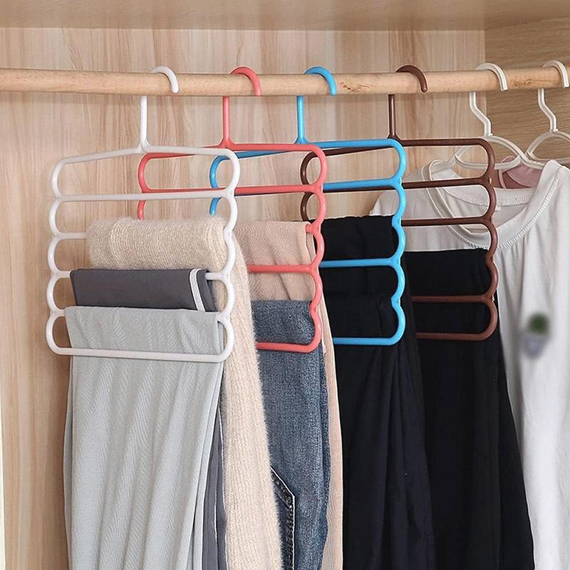 5 Pcs Five Layer Trouser Racks Three Colours | StorageOZ