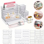Clear Drawer Organiser Set in Three Packs | StorageOZ
