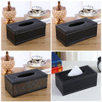 PU Leather Tissue Box Cover in Six Styles | StorageOZ