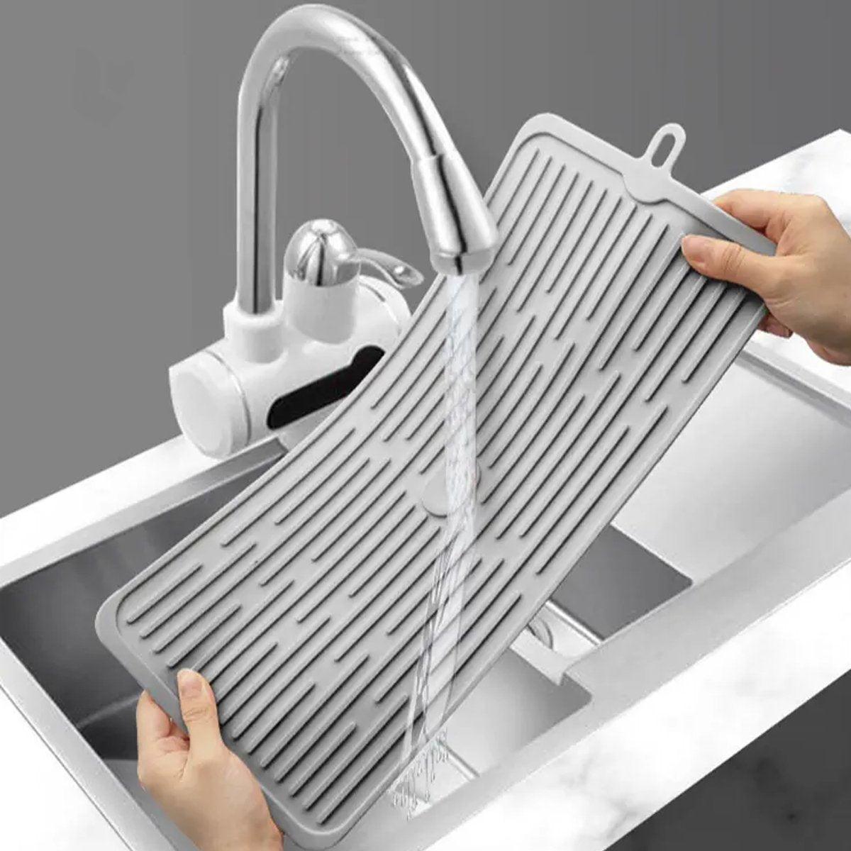 20cm Silicone Kitchen Drain Mat Two Colours | StorageOZ