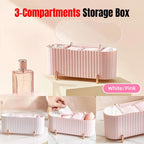3 Compartment Beauty Organiser Two Colours | StorageOZ