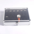 12 Grid Aluminium Carbon Fibre Watch Box | StorageOZ