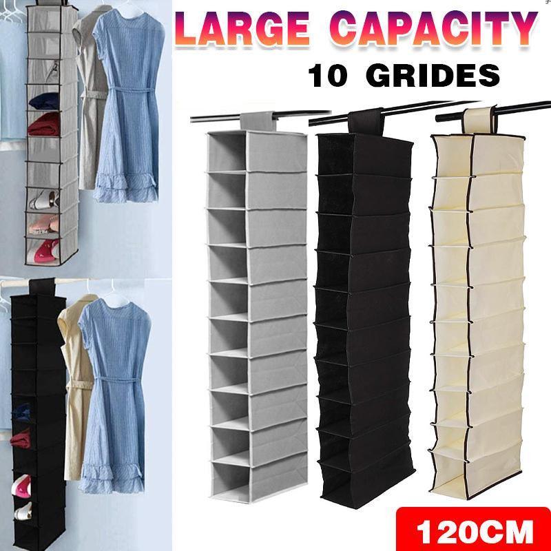 Hanging Wardrobe Storage Organiser Three Colours | StorageOZ