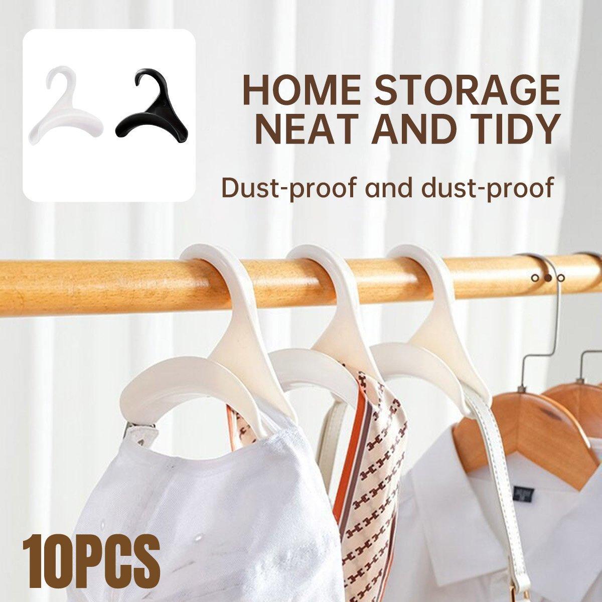 10 Pcs Wardrobe Rail Hooks in Two Colours | StorageOZ