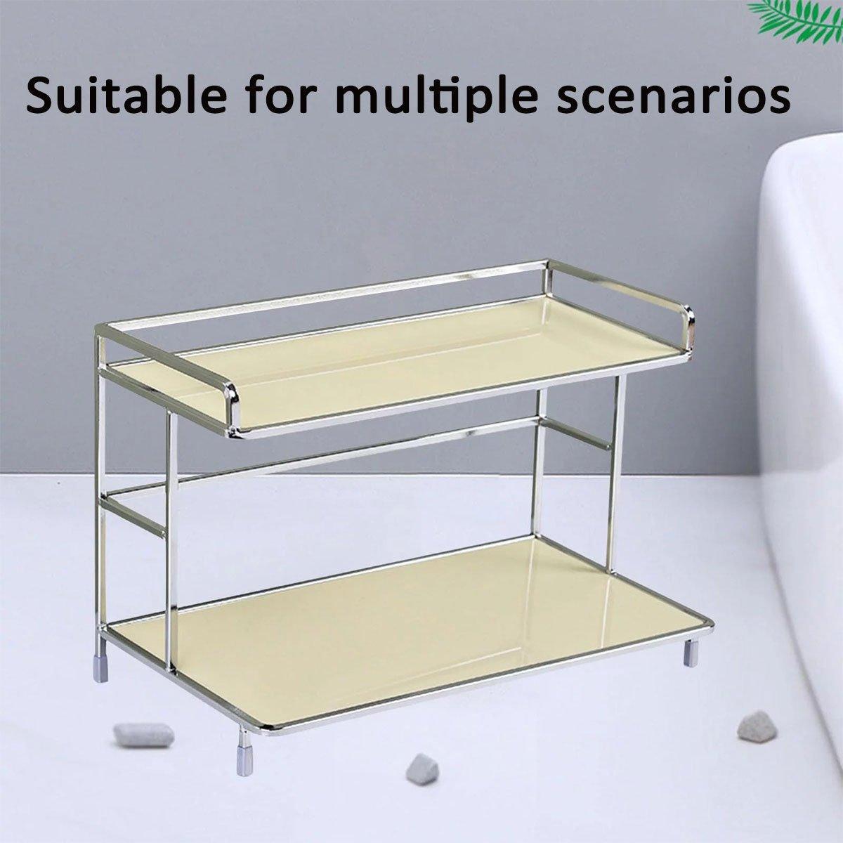 Two Tier Iron Cup Storage Rack Two Colours | StorageOZ