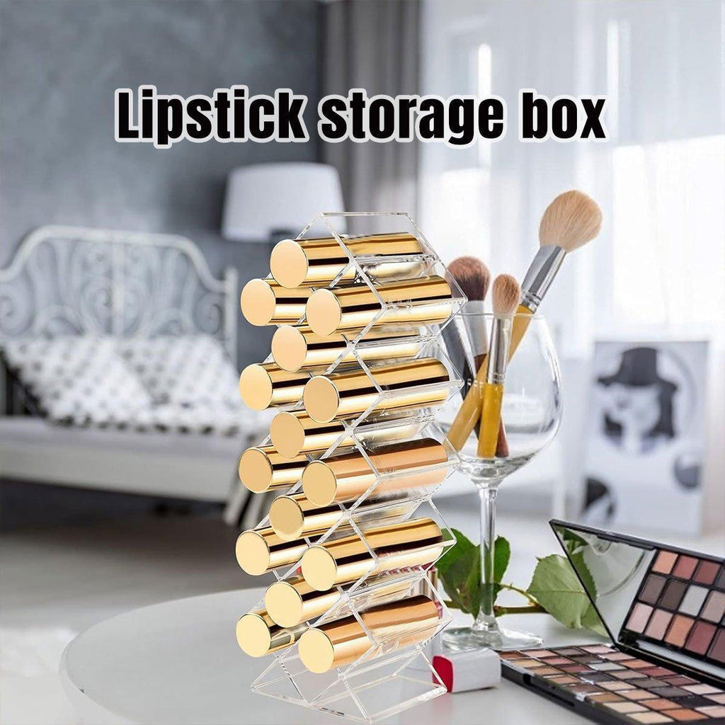 Vertical Clear Lipstick Rack for Vanity Storage | StorageOZ