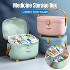 Double Layer Family Medicine Storage Box | StorageOZ
