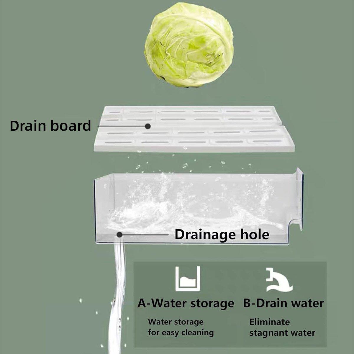 2 Pcs Fridge Drawer Boxes in Two Sizes Set | StorageOZ