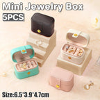 5 Pcs Mini Jewellery Boxes in Four Colours | StorageOZ