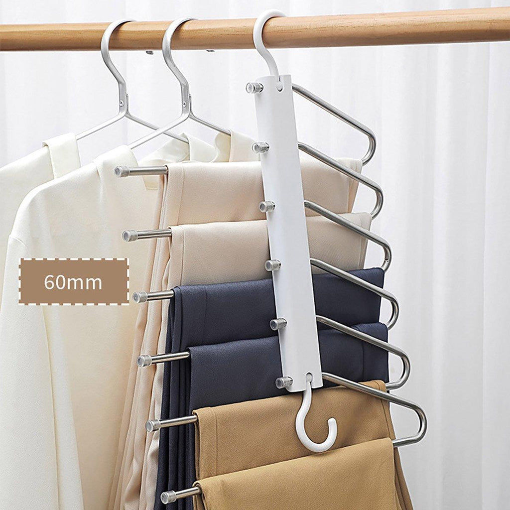 Stainless Folding Pants Rack Two Colours | StorageOZ