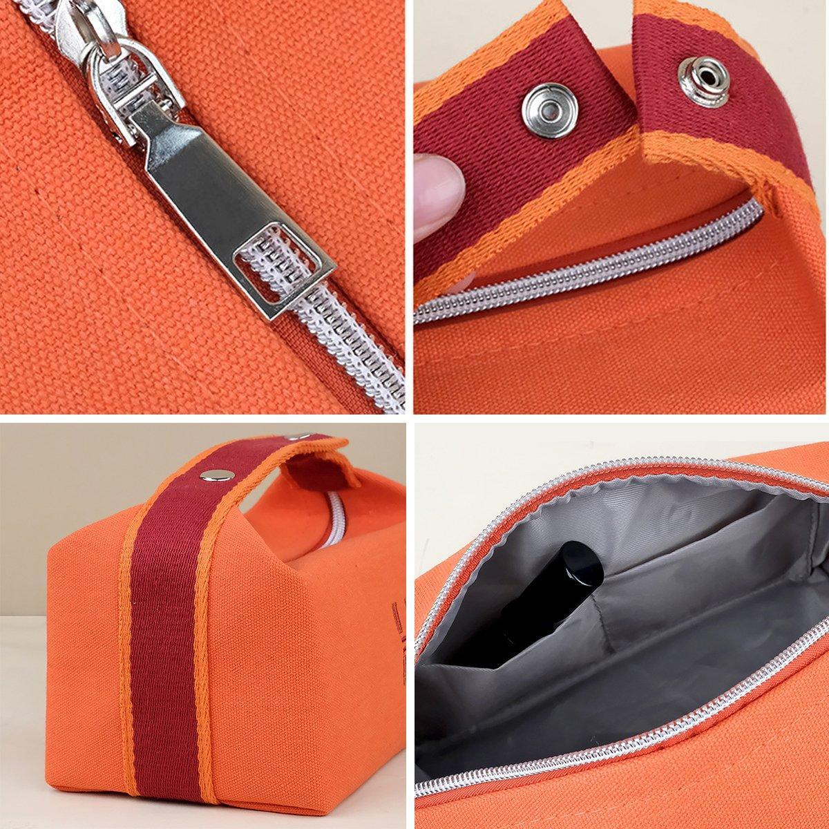2 Pcs Canvas Travel Wash Storage Bag Set | StorageOZ