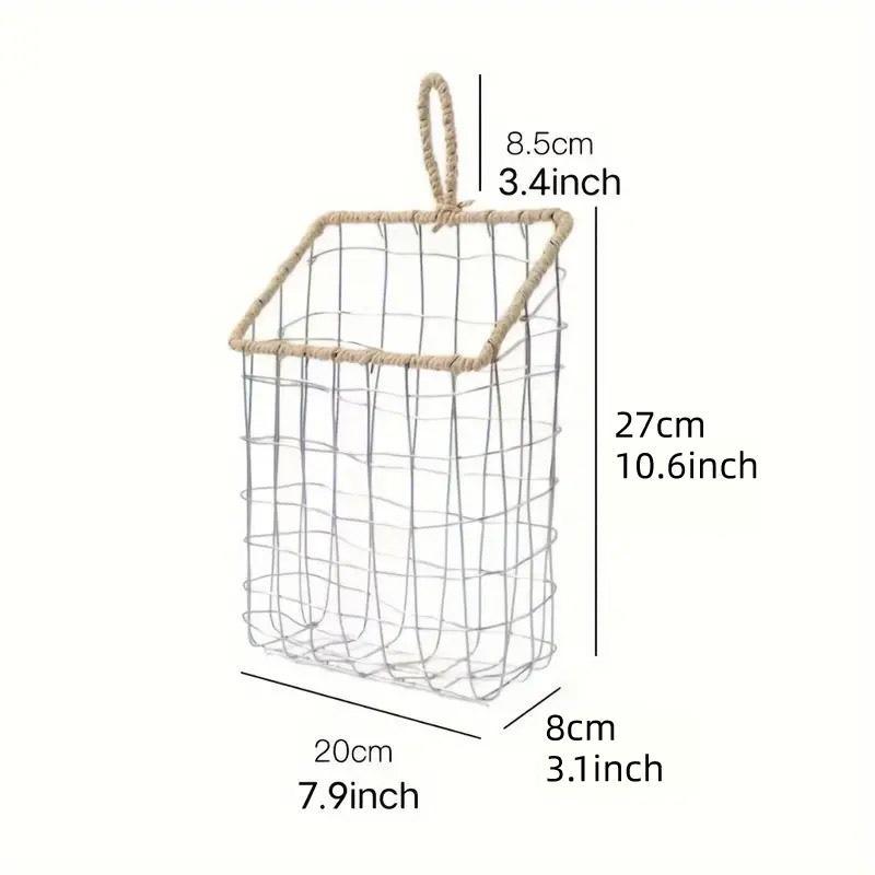 Nordic Wire Storage Basket in Two Sizes Set | StorageOZ