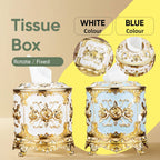 Round Tissue Boxes Two Colours Organiser | StorageOZ
