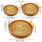 Rattan Serving Basket in Three Diameters | StorageOZ