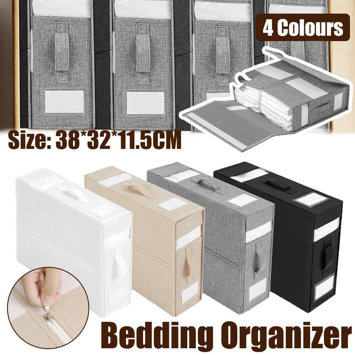 Fabric Storage Box with Window Four Colours | StorageOZ