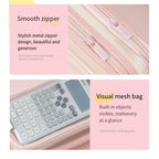 Gauze Pen Cases Two Colours Desk Organiser | StorageOZ