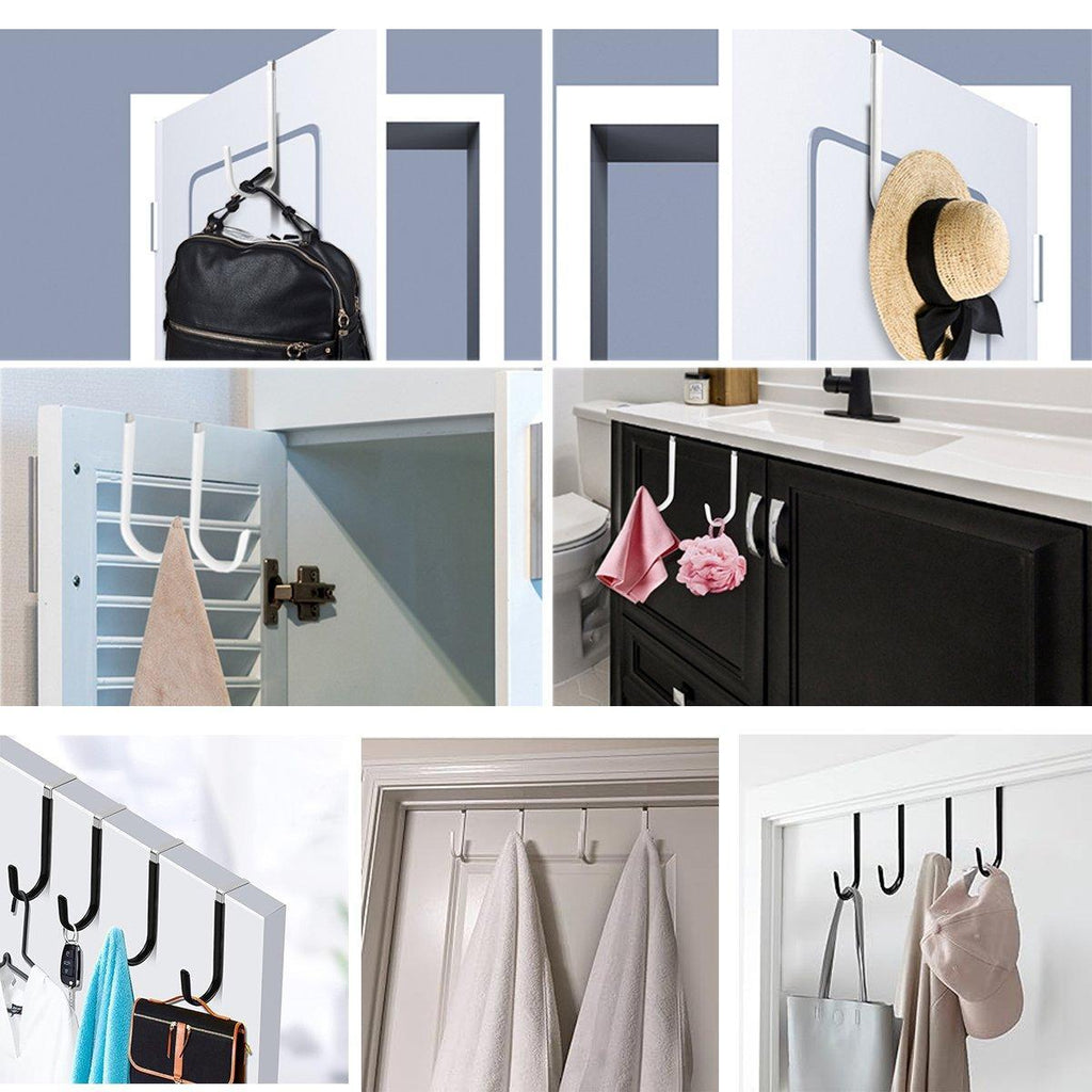 10 Pcs Over Door Hanger Hooks Two Colours | StorageOZ