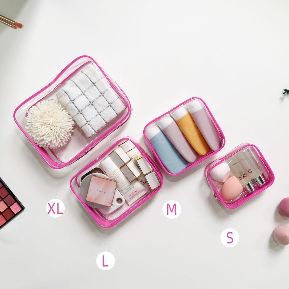 4 Pcs PVC Cosmetic Storage Bags Nine Colours | StorageOZ