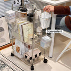 Mobile Acrylic Storage Rack 3 or 4 Tiers | StorageOZ