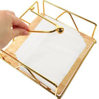 Iron Wood Napkin Holder in Three Colours | StorageOZ
