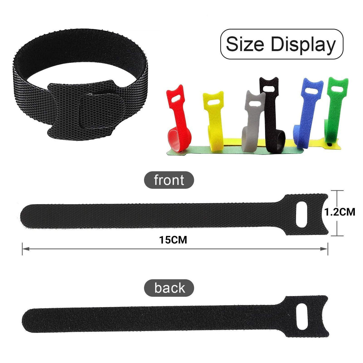 100 Pcs Reusable Cable Ties Two Colour Packs | StorageOZ