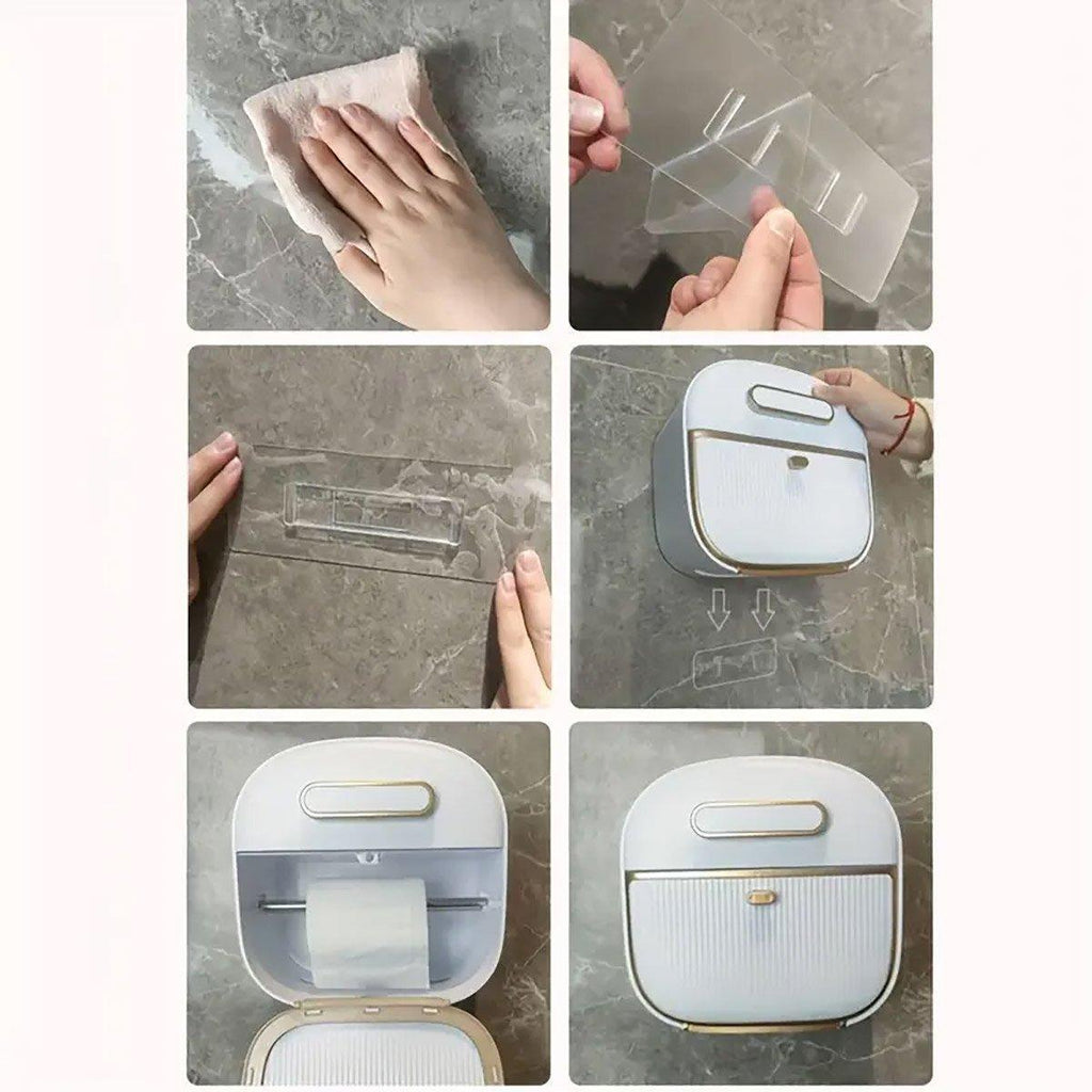Wall Mounted Toilet Tissue Box Two Colours | StorageOZ