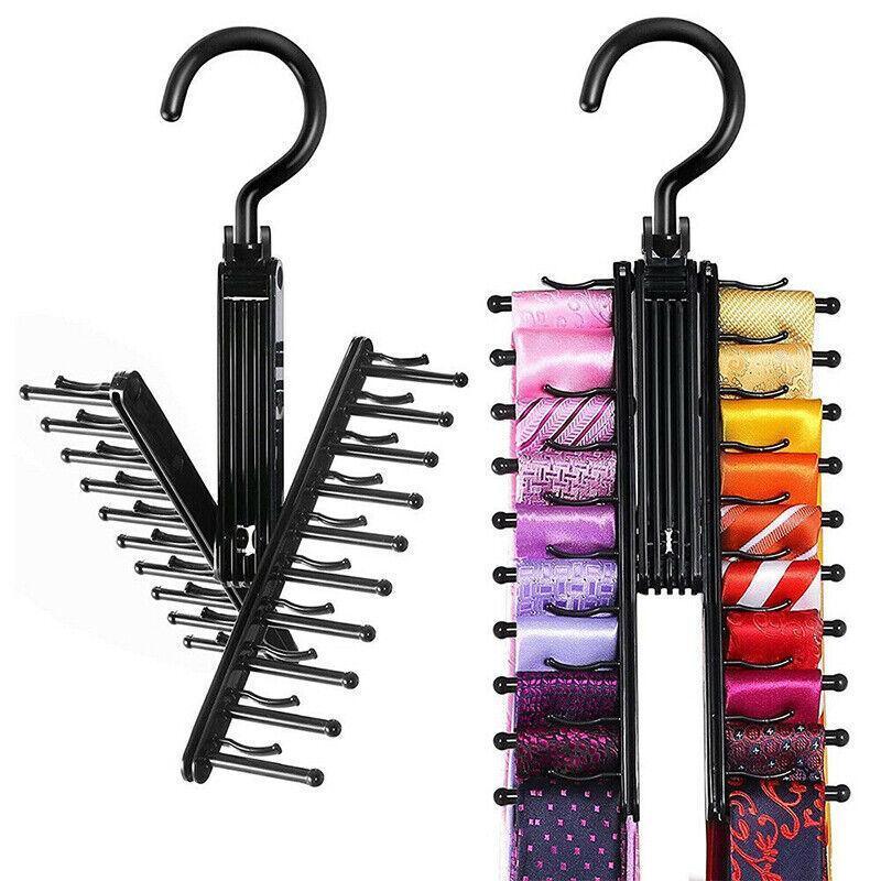 360 Rotating Tie Hanger Holds 20 Accessories | StorageOZ