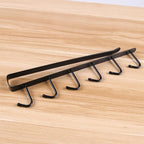 2 Pcs 6 Hook Iron Wall Rack in Two Colours | StorageOZ