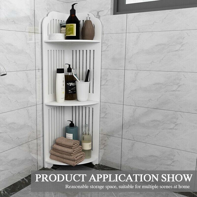 3 Tier Bathroom Corner Storage Shelf Rack | StorageOZ