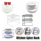 Iron Kitchen Spice Plate Rack Two Colours | StorageOZ