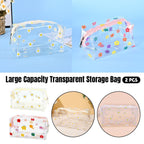 2 Pcs Clear PVC Travel Makeup Storage Bags | StorageOZ