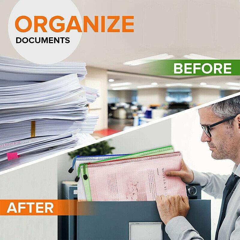 16 Pcs A4 Document Bags Desk Organiser Set | StorageOZ