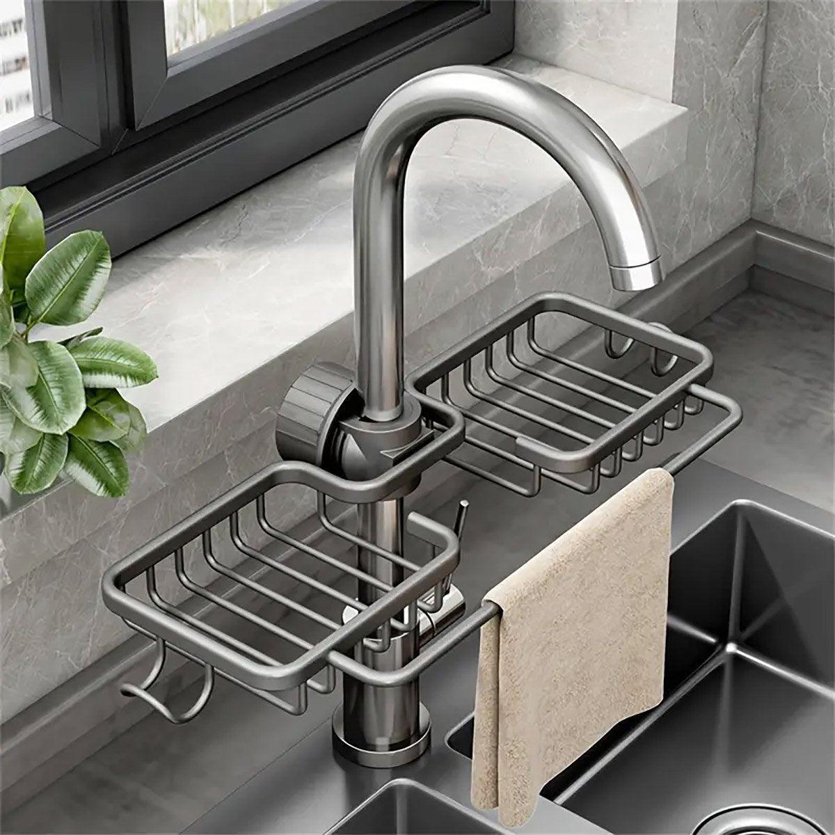 Aluminium Faucet Shelf Three Colours Set | StorageOZ