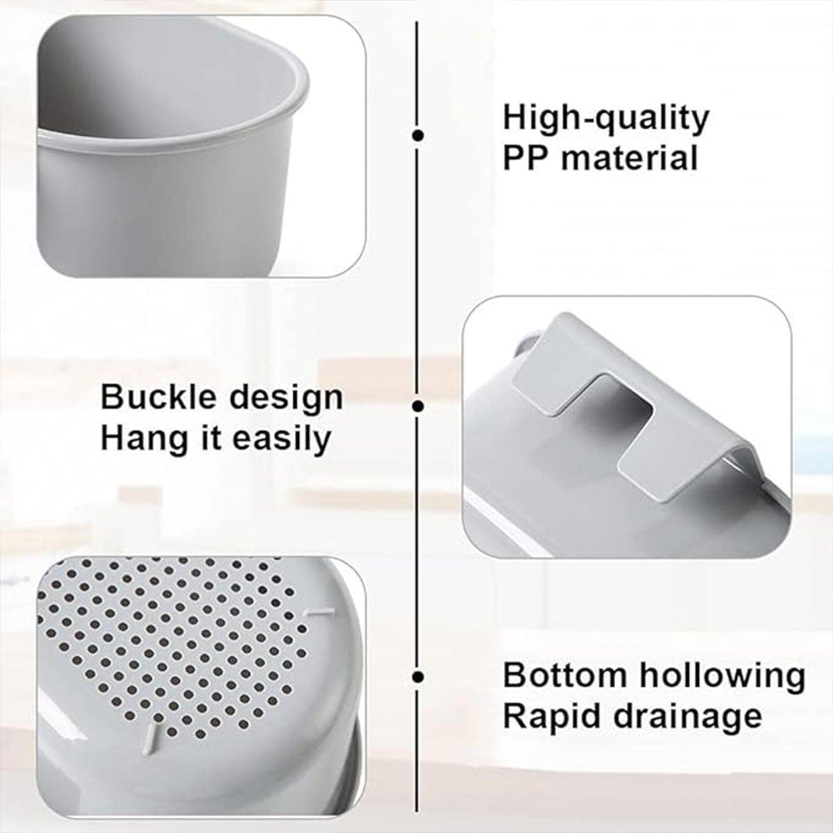 4 Pcs Sink Hanging Drain Baskets Two Colours | StorageOZ