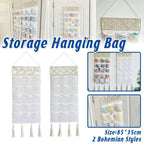 Woven Hanging Storage Bag in Two Styles Set | StorageOZ