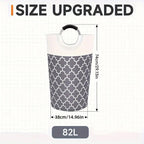 82L Foldable Laundry Basket Three Colours | StorageOZ