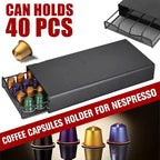 40 Pod Nespresso Coffee Capsule Drawer Rack | StorageOZ