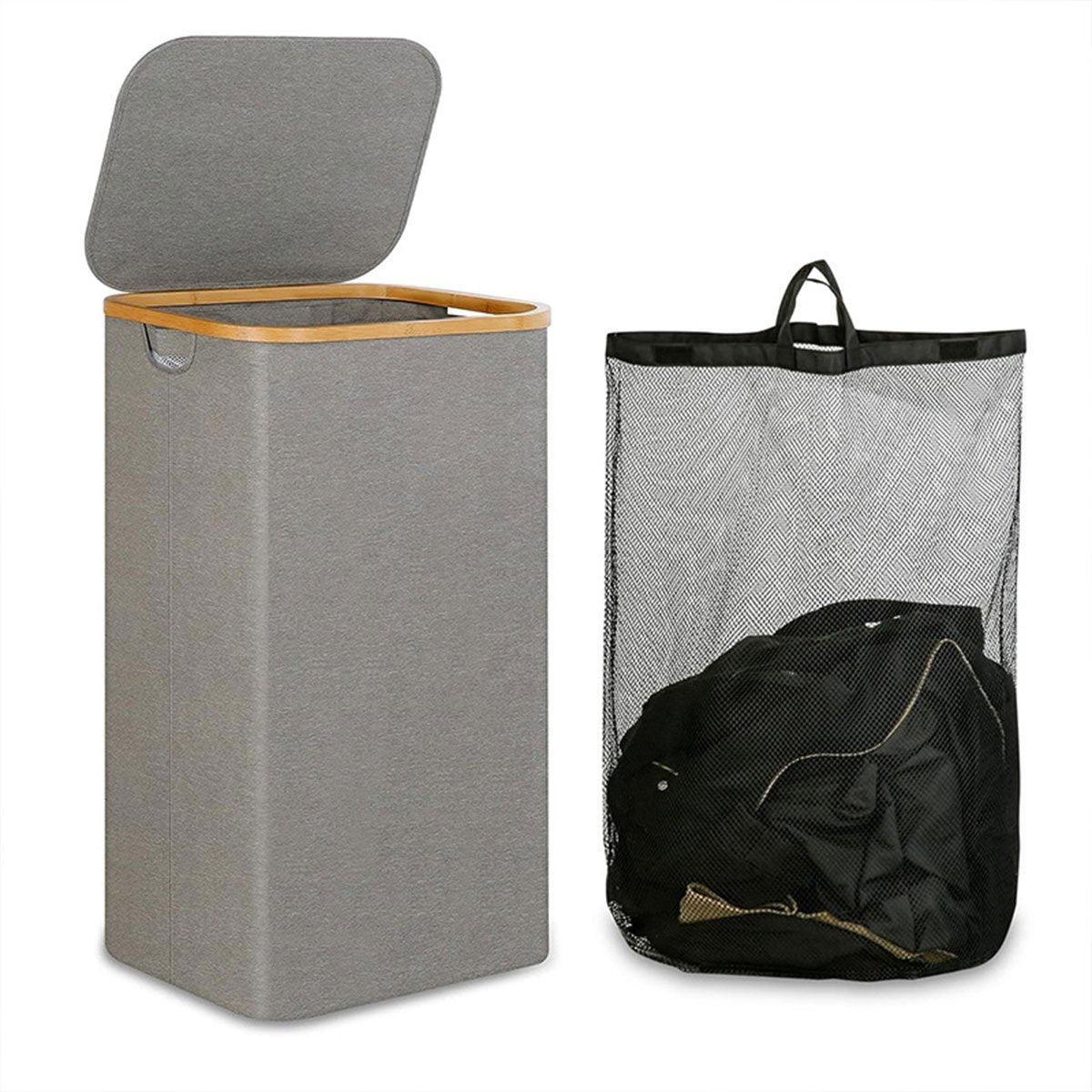 Bamboo Rim Laundry Hamper in Two Colours | StorageOZ
