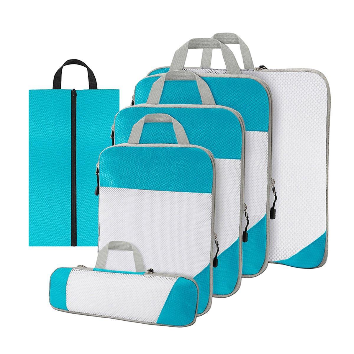 6 Pcs Mesh Travel Storage Bags Five Colours | StorageOZ
