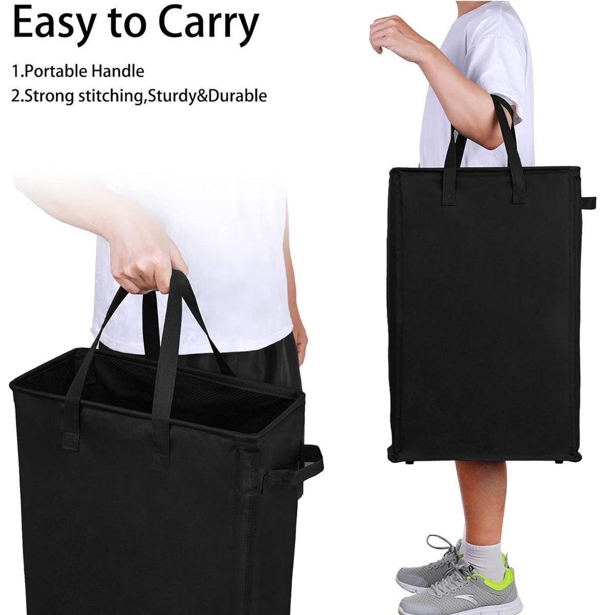 Slim Foldable Oxford Laundry Basket Four Colours | StorageOZ