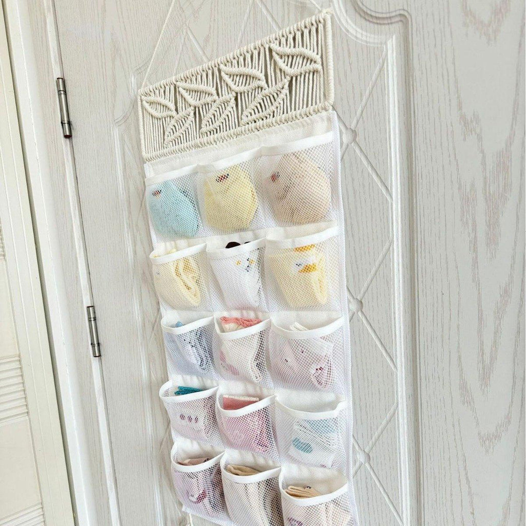 Woven Hanging Storage Bag in Two Styles Set | StorageOZ