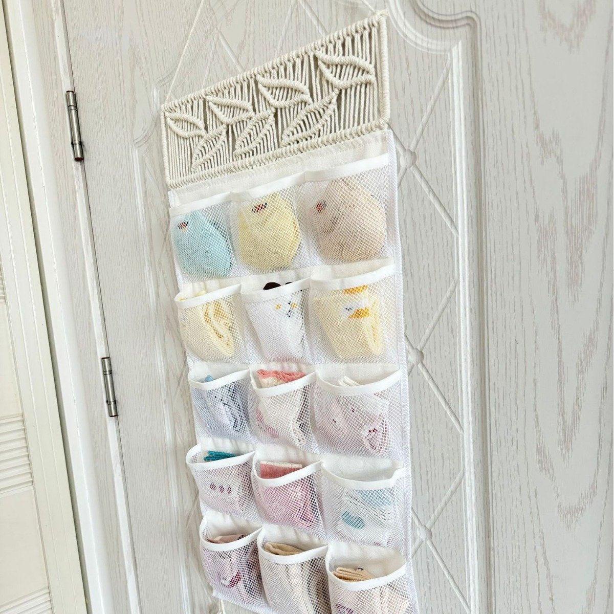 Woven Hanging Storage Bag in Two Styles Set | StorageOZ