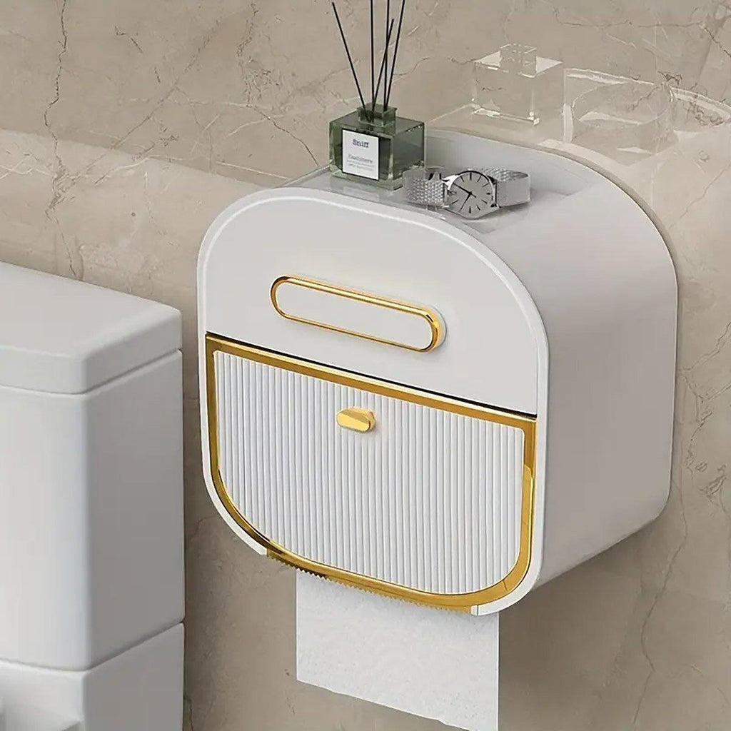 Wall Mounted Toilet Tissue Box Two Colours | StorageOZ