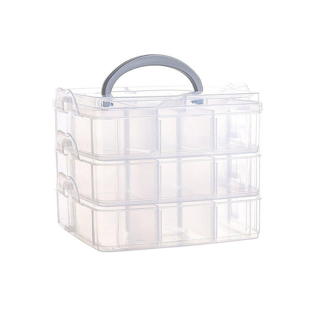 3 Tier Clear Storage Box in Three Colours | StorageOZ