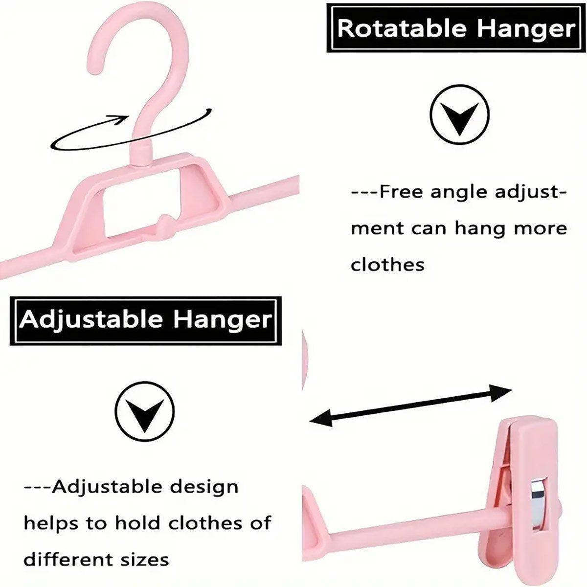 10 Pcs Clip Trouser Hangers in Six Colours | StorageOZ