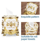Round Tissue Boxes Two Colours Organiser | StorageOZ