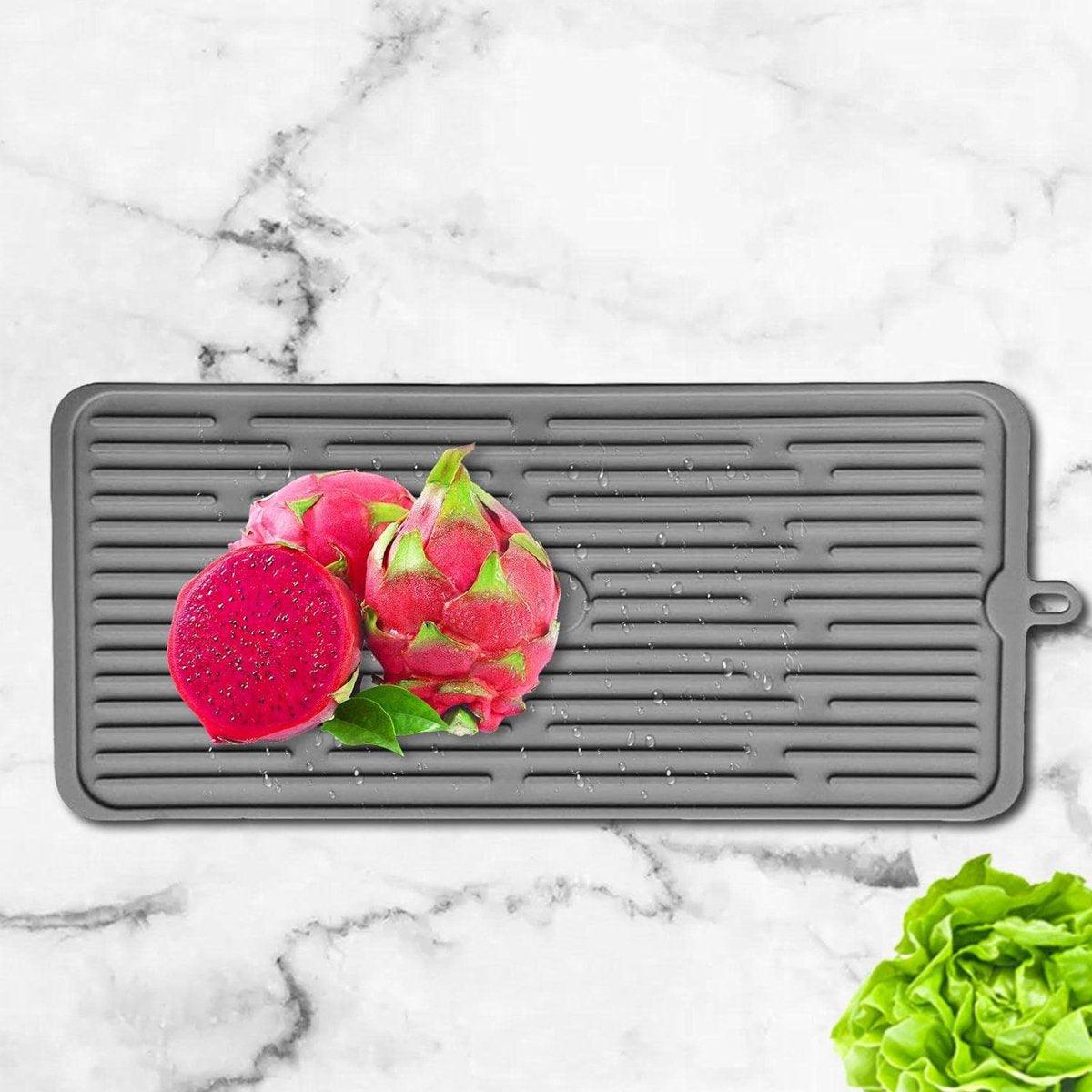 20cm Silicone Kitchen Drain Mat Two Colours | StorageOZ